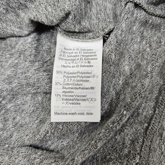 Madewell Womens Gray Solud Tshirt Small Longsleeve Oversized - Picture 7 of 8